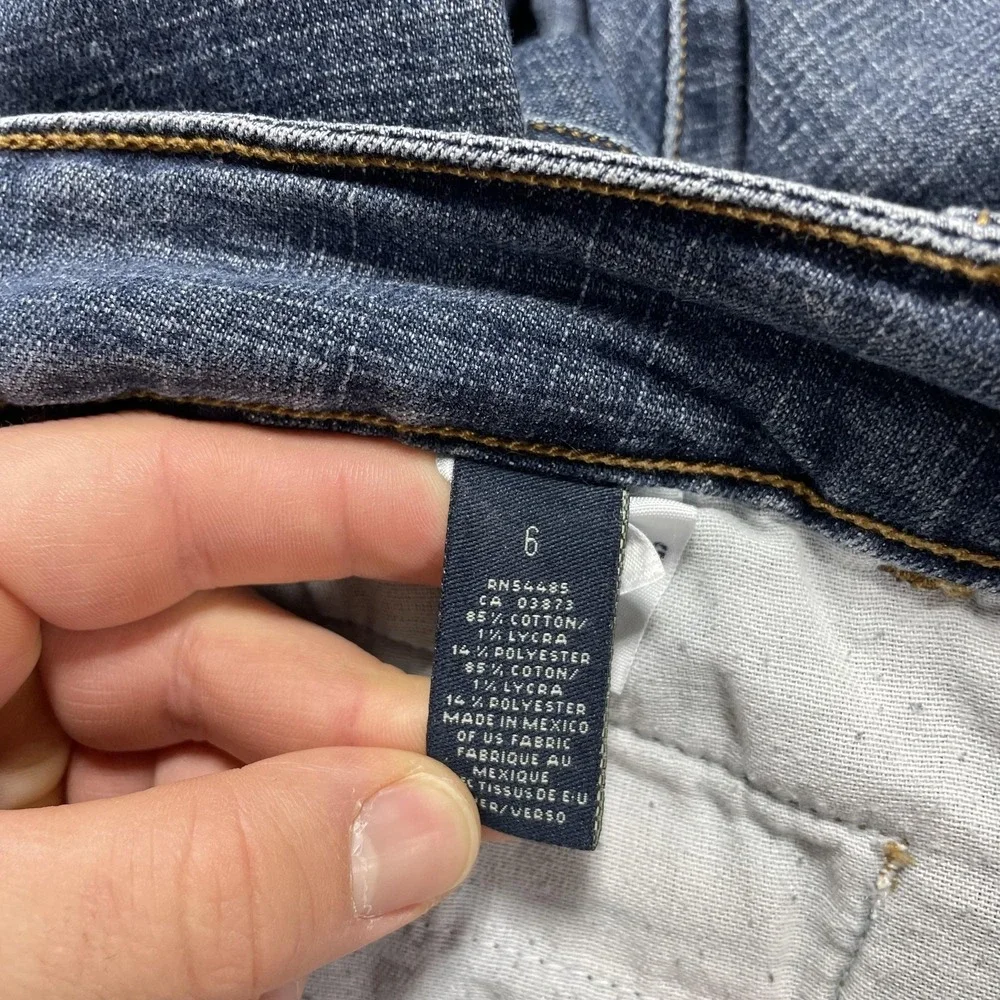 American Eagle‎ Outfitters Jeans Womens 6 Blue Medium Wash Bootcut Stretch 29x31